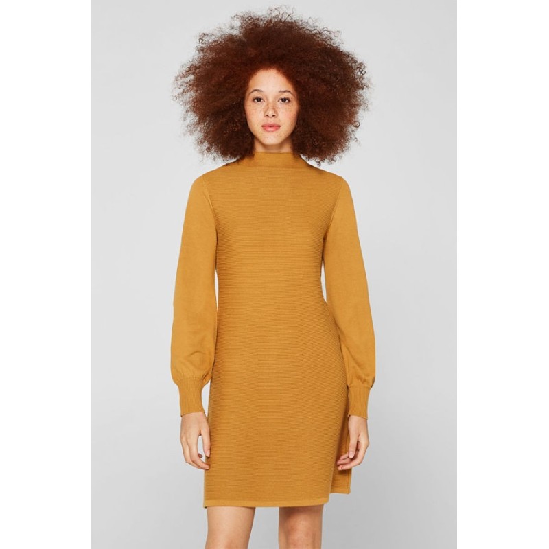 Robe-pull manches ballon 100% coton – Femme – Magda Butrym