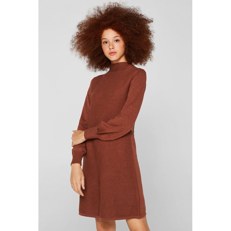 Robe-pull manches ballon 100% coton – Femme – Magda Butrym