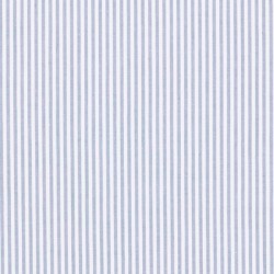 Popeline coton rayures bleu jean blanc – Tissu au mètre – Oeko-Tex
